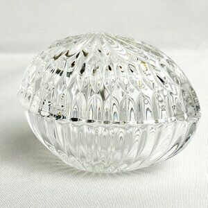 Crystal Vintage Lidded Egg Nachtmann Bleikristall in Box W Germany 3” long
